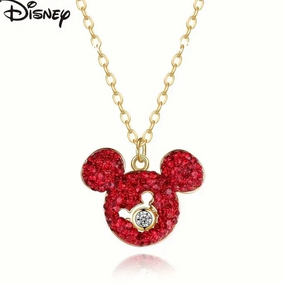 Red Mickey Mouse Head Necklace NWT - Picture 6 of 6